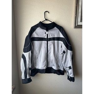 Bilt Racing Padded Motorcycle Jacket Men’s Size XL Black/Gray - Great Condition